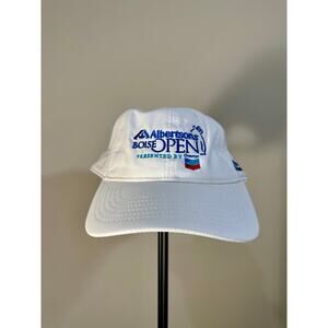 White Ivory Boise Albertson's Open Golf Baseball Cap Chevron White One Size
